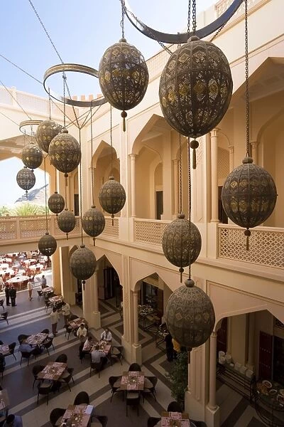 Arabian Globe decorations, Shangri-La Resort, Al Jissah, Muscat, Oman, Middle East