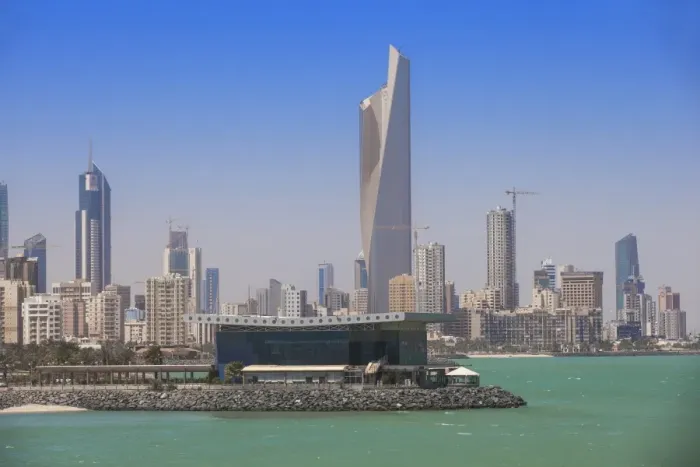 Framed Print : Arabian Gulf and city skyline, Salmiya, Kuwait City, Kuwait, Middle East Framed Print : Arabian Gulf and city skyline, Salmiya, Kuwait City, Kuwait, Middle East