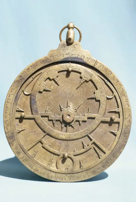 Framed Print : Arabic brass astrolabe dating from 16th century Framed Print : Arabic brass astrolabe dating from 16th century