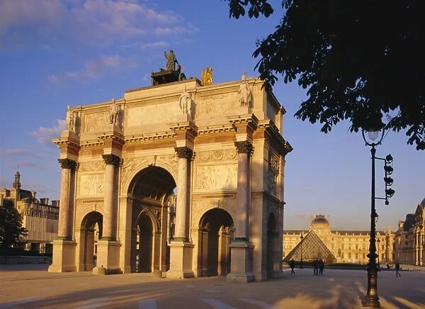 Arc de Triomphe du Carousel and Louvre, Paris, France, Europe