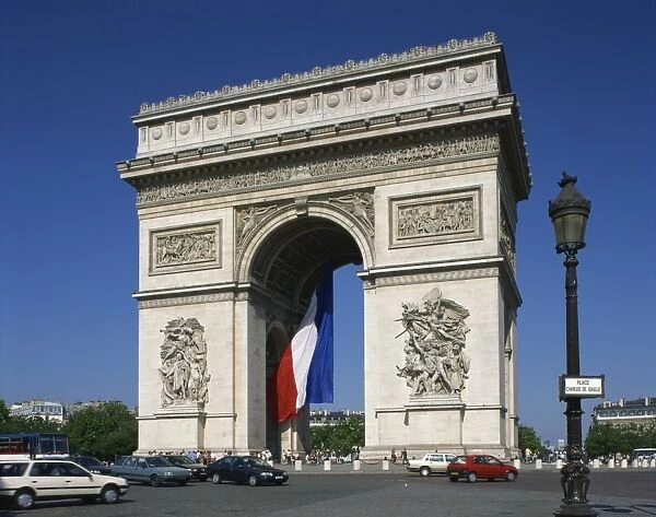 The Arc de Triomphe, Paris, France, Europe