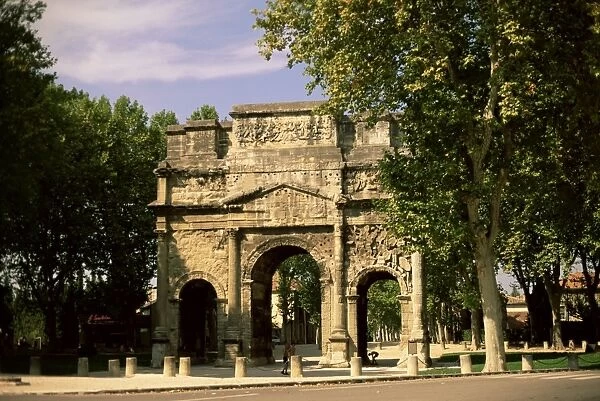 Arc de Triomphe, UNESCO World Heritage Site, Orange, Vaucluse, Provence, France, Europe