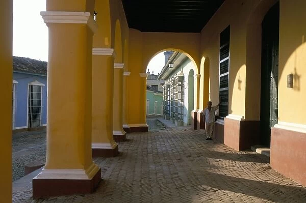 Arcades of the Maison Romantique, town of Trinidad, UNESCO World Heritage Site