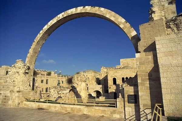 Arch of the Hurva Synagogue in the Jewish Quarter of the Old City of Jerusalem