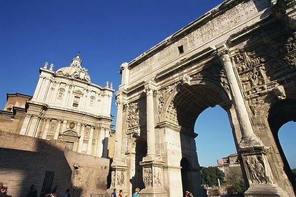 Arch of Septimus Severus, Forum, Rome, Lazio, Italy, Europe