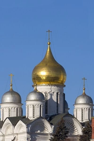 Archangel Cathedral, Kremlin, UNESCO World Heritage Site, Moscow, Russia, Europe