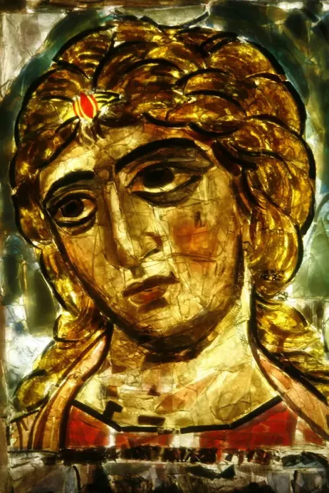 Framed Print : Archangel icon of the Novgorod school, Lourdes, Hautes Pyrenees, France, Europe