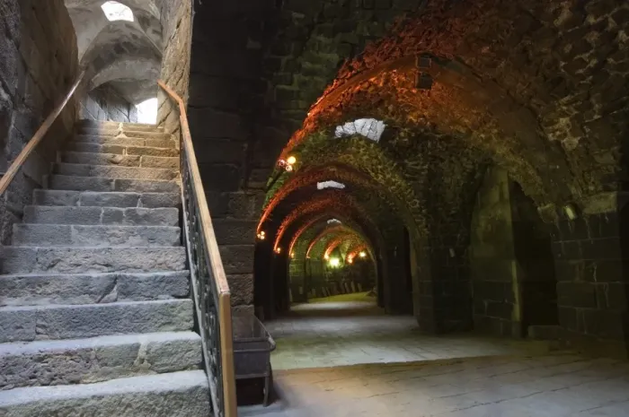 Framed Print : Arched passage way inside the The Citadel Roman Theatre Framed Print : Arched passage way inside the The Citadel Roman Theatre
