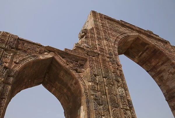 Arches of Quwwat-ul-Islam mosque, Qutb Complex, UNESCO World Heritage Site