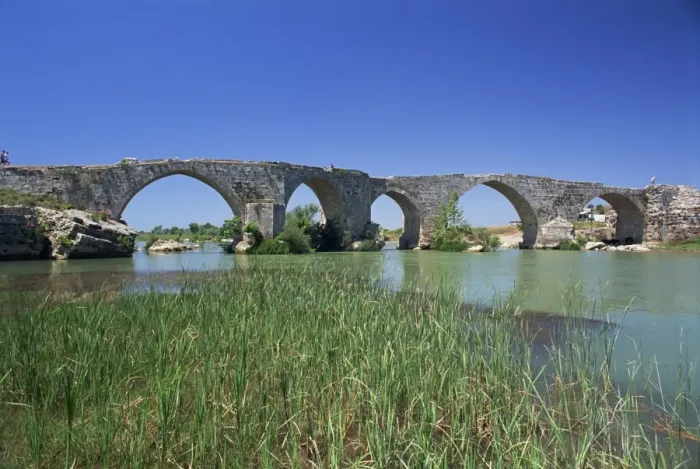 Framed Print : Arches of the Seljuk bridge over the Eurymedon River Framed Print : Arches of the Seljuk bridge over the Eurymedon River