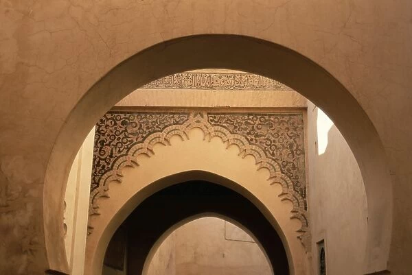 Architectural detail of arches in the souk