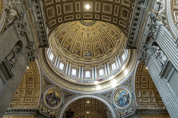 Framed Print : Architectural detail of the ceiling of Saint Peter's Basilica in Vatican City, the papal enclave in Rome, UNESCO World Heritage Site, Rome, Lazio, Italy, Europe Framed Print : Architectural detail of the ceiling of Saint Peter's Basilica in Vatican City, the papal enclave in Rome, UNESCO World Heritage Site, Rome, Lazio, Italy, Europe