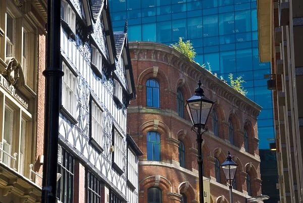 Architectural contrasts, Manchester, England, United Kingdom, Europe