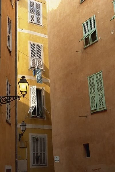 Architectural detail of the old town, Nice, Alpes Maritimes, Provence, France, Europe