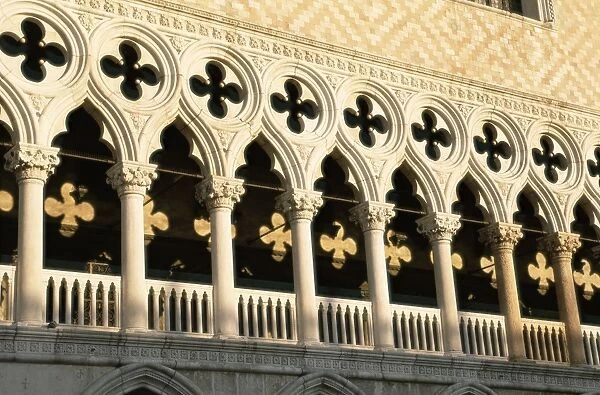 Architectural detail of the Palazzo Ducale (Doges palace)