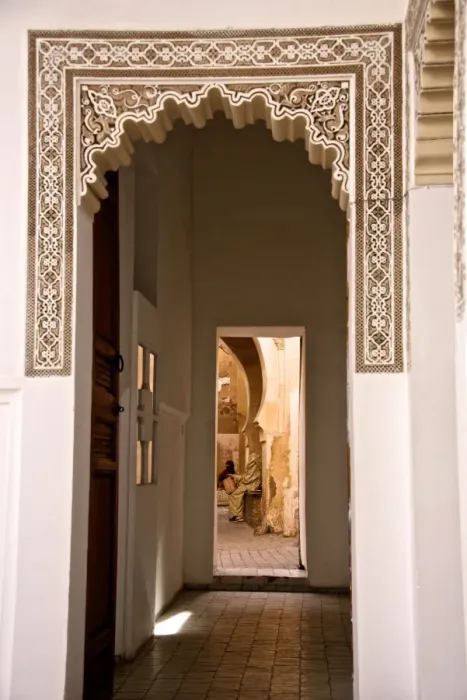 Framed Print : Archway, engraved plaster, Storks House, Dar Bellarj, built in 1930, Arts and Crafts Centre, Art foundation, Medina, Marrakech, Morocco, North Africa, Africa Framed Print : Archway, engraved plaster, Storks House, Dar Bellarj, built in 1930, Arts and Crafts Centre, Art foundation, Medina, Marrakech, Morocco, North Africa, Africa