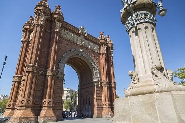 Arco de Triunfo de Barcelona, Barcelona, Catalonia, Spain, Europe