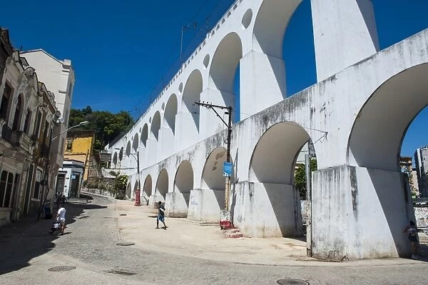Arcos da Lapa (Carioca Aqueduct) in Lapa, Rio de Janeiro, Brazil, South America