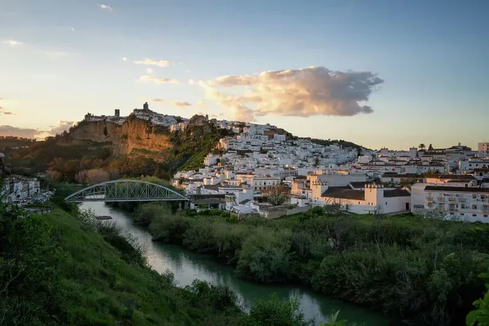 Framed Print : Arcos de la Frontera sunset view in Pueblos Blancos region, Andalusia, Spain, Europe Framed Print : Arcos de la Frontera sunset view in Pueblos Blancos region, Andalusia, Spain, Europe