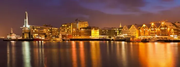 Framed Print : Arctic city of Tromso, harbour, port and waterfront warehouses, panorama at night, Tromso, Troms, North Norway, Scandinavia, Europe Framed Print : Arctic city of Tromso, harbour, port and waterfront warehouses, panorama at night, Tromso, Troms, North Norway, Scandinavia, Europe
