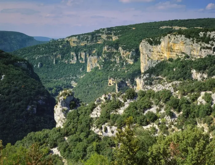 Framed Print : Ardeche Gorges, Roussillon, France Framed Print : Ardeche Gorges, Roussillon, France