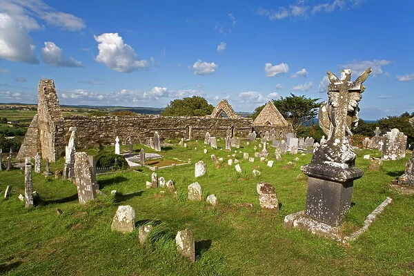 Ardmore church and graveyard, County Waterford, Munster, Republic of Ireland, Europe