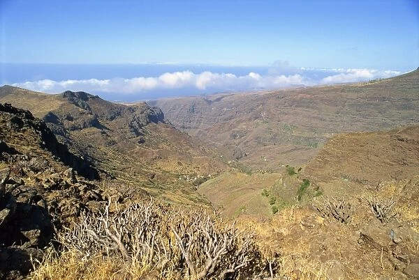 Area between Erquito and Las Hayas, La Gomera, Canary Islands, Spain, Atlantic, Europe