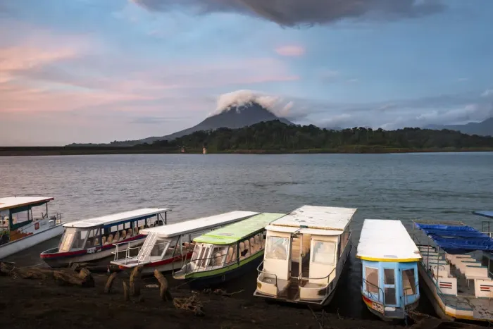 Framed Print : Arenal Volcano and Arenal Lake at sunset, near La Fortuna, Alajuela Province, Costa Rica Framed Print : Arenal Volcano and Arenal Lake at sunset, near La Fortuna, Alajuela Province, Costa Rica