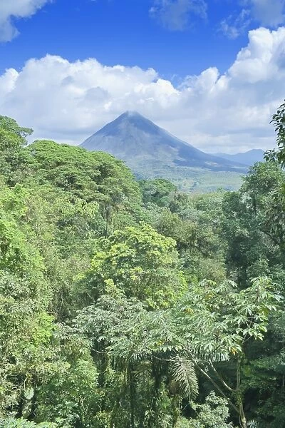 Arenal volcano and tropical forest, La Fortuna, Costa Rica, Central America