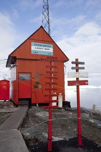 Argentina Research Station, Paradise Bay, Antarctic Peninsula, Antarctica, Polar Regions
