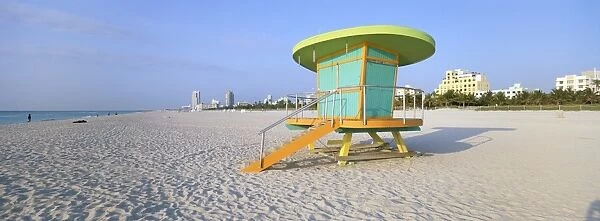 Art Deco style lifeguard hut