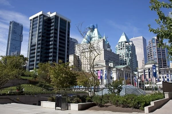 Art Gallery and Ice Rink, Robson Square, Downtown, Vancouver, British Columbia
