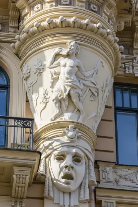 Framed Print : Art Nouveau style architecture locally known as Jugendstil, Riga, Latvia, Europe Framed Print : Art Nouveau style architecture locally known as Jugendstil, Riga, Latvia, Europe