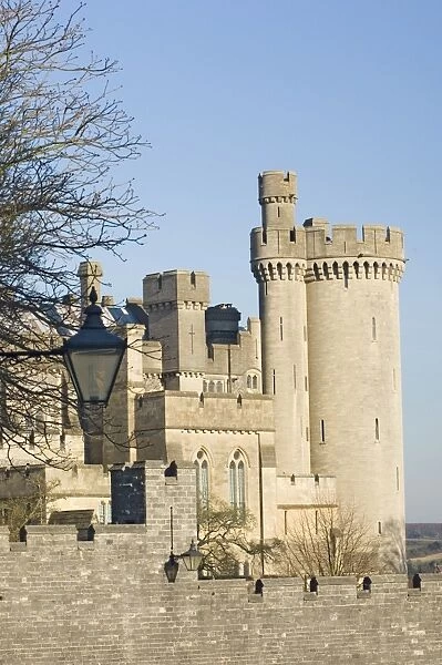 Arundel Castle, original structure built in the 11th century, seat of Roger de Montgomery