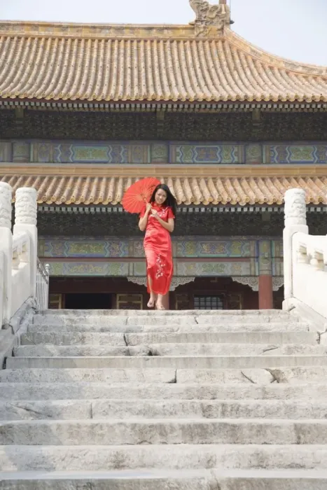 Framed Print : Asian woman (Chinese-Thai), The Forbidden City, Beijing, China, Asia Framed Print : Asian woman (Chinese-Thai), The Forbidden City, Beijing, China, Asia