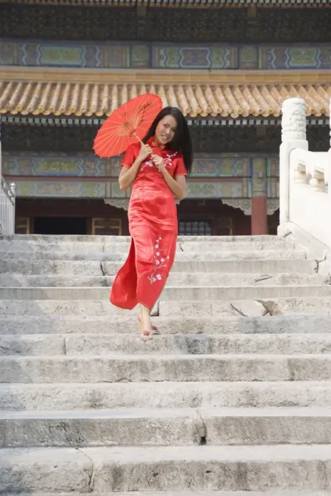 Framed Print : Asian woman (Chinese-Thai), The Forbidden City, Beijing, China, Asia Framed Print : Asian woman (Chinese-Thai), The Forbidden City, Beijing, China, Asia