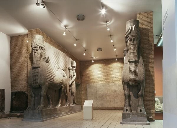Assyrian winged bulls from Khorsabad, British Museum, London, England, United Kingdom