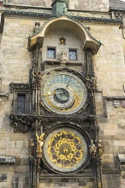 The Astronomical Clock, Old Town Hall, UNESCO World Heritage Site, Prague, Czech Republic