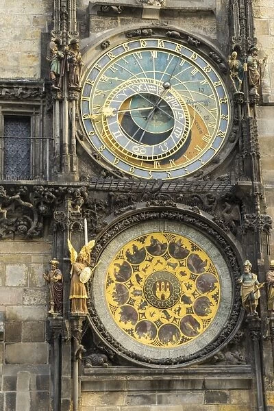 The Astronomical Clock, Old Town Hall, UNESCO World Heritage Site, Prague, Czech Republic