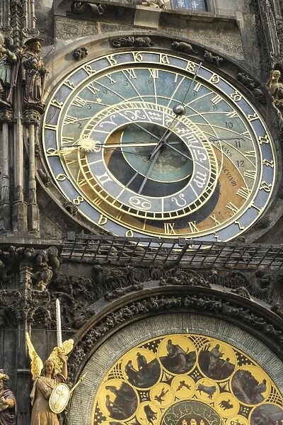 The Astronomical Clock, Old Town Hall, UNESCO World Heritage Site, Prague, Europe