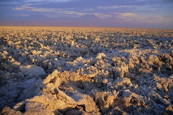 Atacama Salt Flats (Salar de Atacama), Chile, South America The Atacama Salt Flats contain the worlds largest reserve
