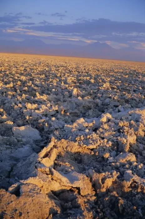 Framed Print : Atacama salt flats at sunset, Salar de Atacama, northern area, Chile, South America