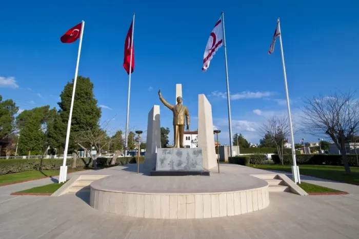 Framed Print : Ataturk monument, Turkish part of Cyprus, Europe Framed Print : Ataturk monument, Turkish part of Cyprus, Europe