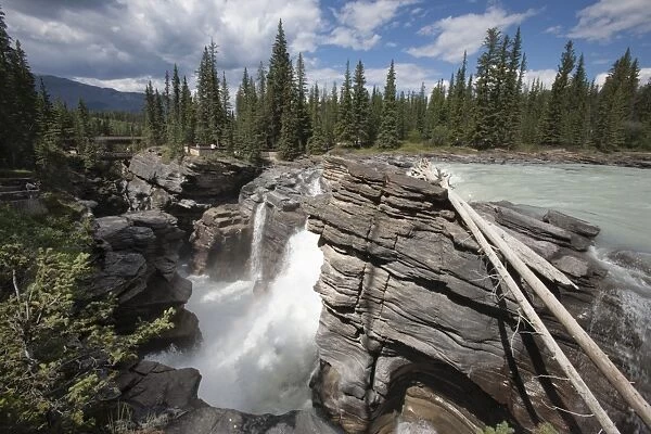 Athabasca Falls, Jasper National Park, UNESCO World Heritage Site, British Columbia