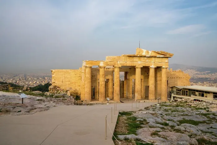 Framed Print : Athens Acropolis ancient Propylaea building entrance, UNESCO, Athens, Greece Framed Print : Athens Acropolis ancient Propylaea building entrance, UNESCO, Athens, Greece