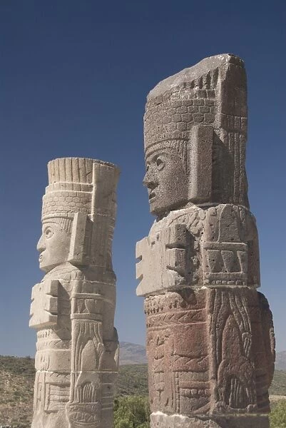 Atlantes warrior statues, Temple of Quetzalcoatl, Tula, the probable capital of Toltec civilization