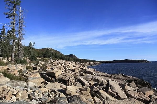 Atlantic Coastline, Acadia National Park, Mount Desert Island, Maine, New England, United States of America, North America