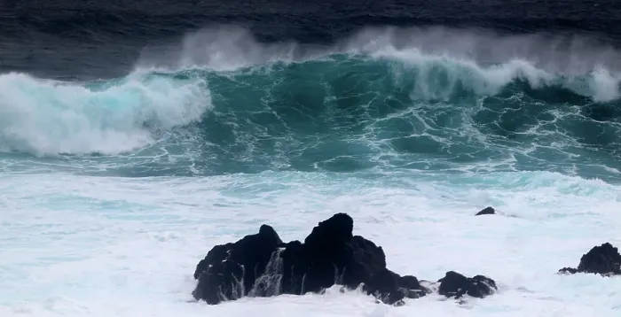Framed Print : Atlantic surf at Mosteiros, north west coast, Sao Miguel, Azores Islands, Atlantic, Portugal