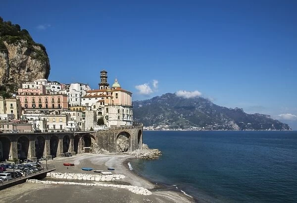 Atrani, Amalfi Peninsula, Amalfi Coast, UNESCO World Heritage Site, Campania, Italy, Mediterranean, Europe
