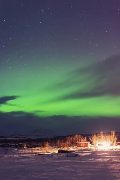 Aurora borealis (Northern Lights), Abisko, Lapland, Arctic Circle, Sweden, Scandinavia